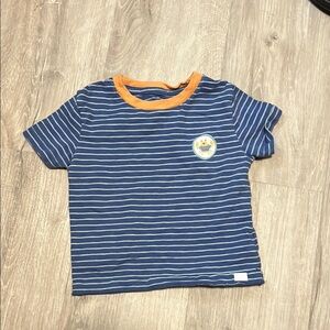 4/$30 Striped Blue and Orange Kids T-Shirt